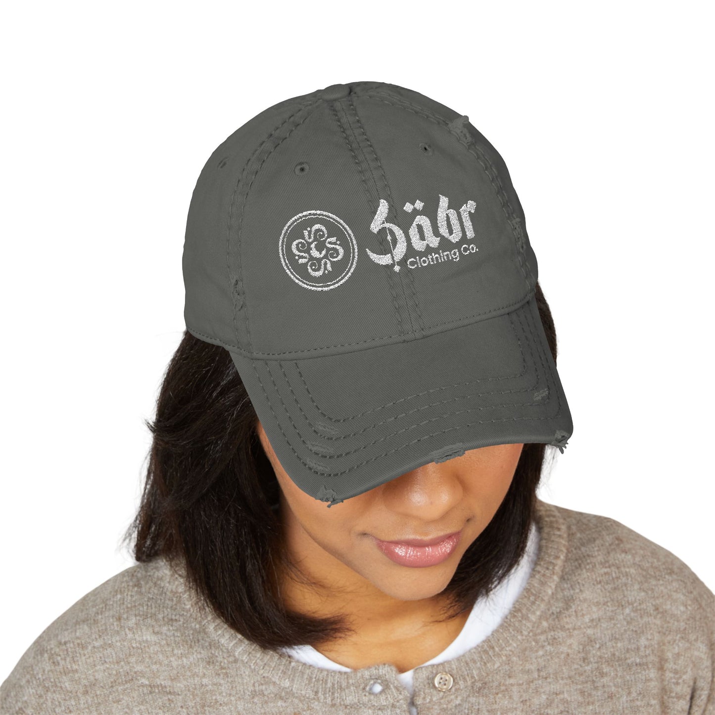 Distressed Sabr Dad Hat
