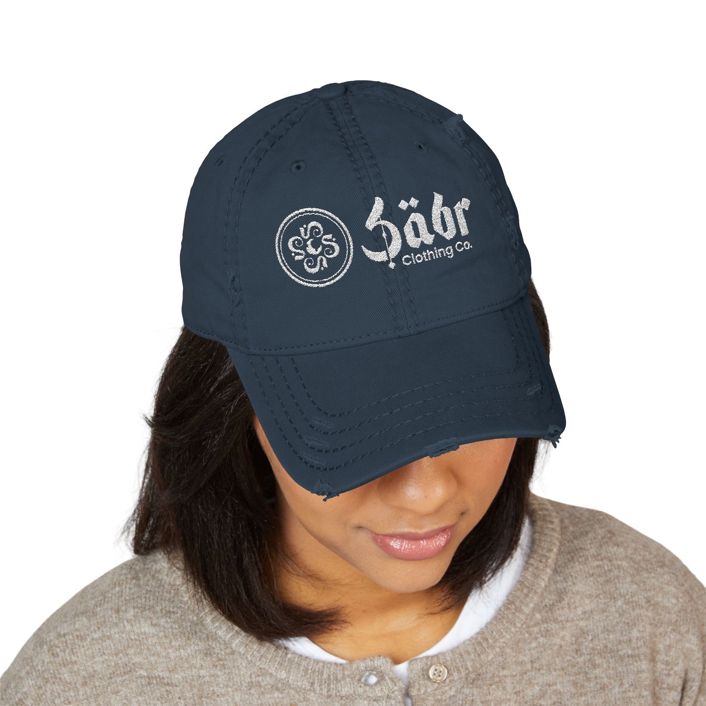 Distressed Sabr Dad Hat