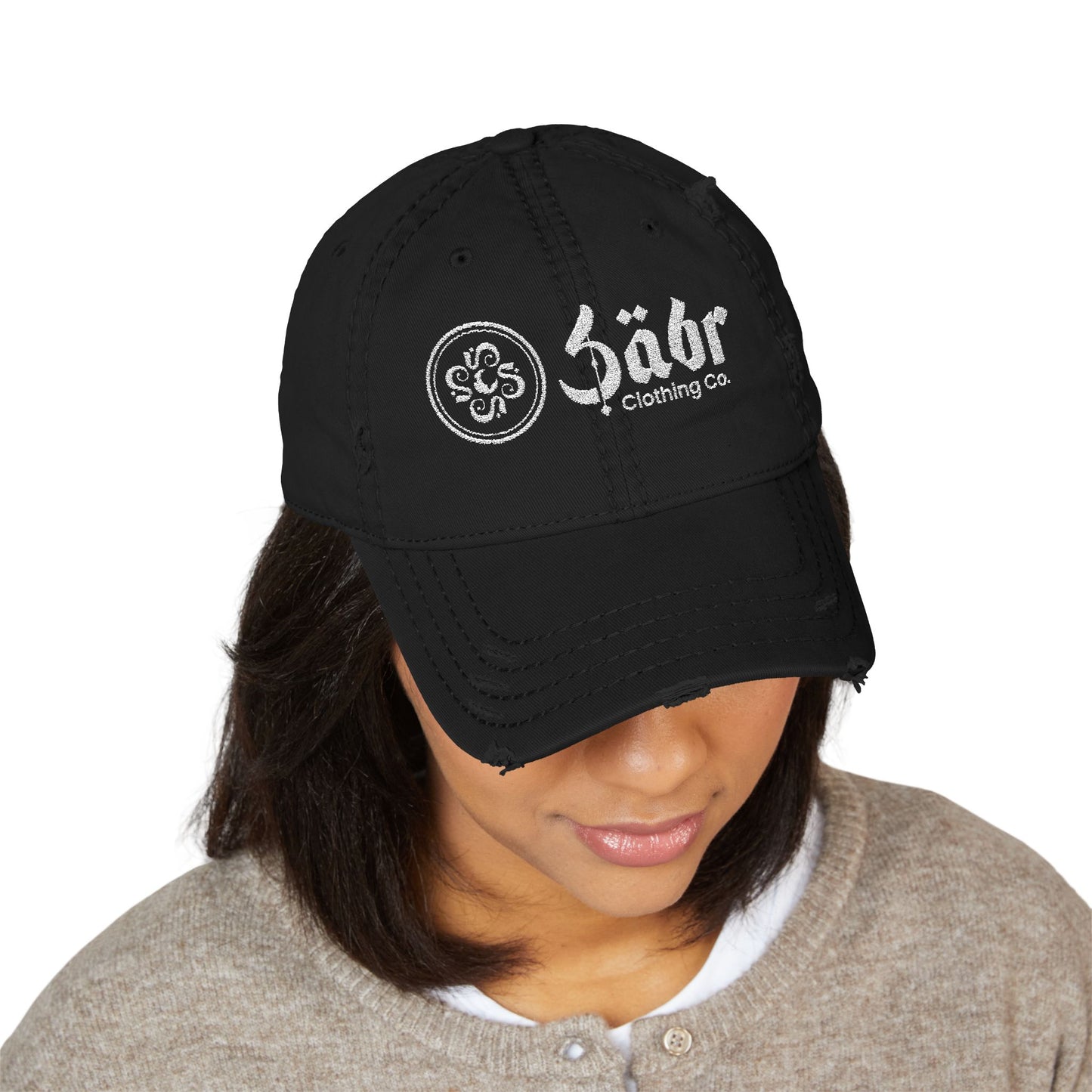 Distressed Sabr Dad Hat